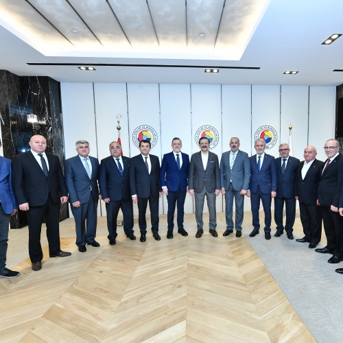 Bursa İl ve İlçe Oda/Borsa Başkanları TOBB'a Ziyaret