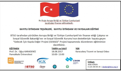 İşveren Açısından Kayıtlı İstihdam ve Faydaları Eğitimi - Kayıtlı İstihdamın Faydaları ve Kayıtlı İstihdam Teşvik Politikaları Eğitimi