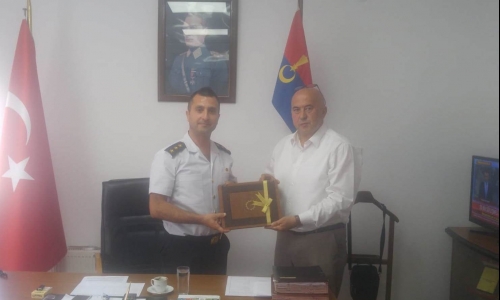 İlçe Jandarma Komutanı Yüzbaşı Mutlu Tokmak'a Ziyaretimiz