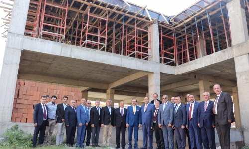 TOBB Başkanının Karacabey TSO Mesleki Eğitim Merkezi İnşaatını Ziyareti