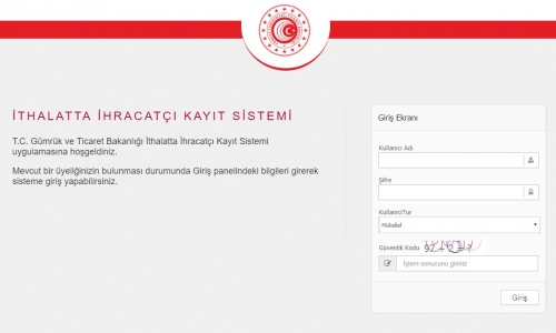 İTHALATTA İHRACATÇI KAYIT SİSTEMİ