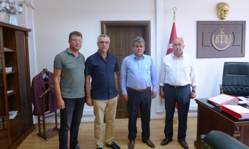 Karacabey Cumhuriyet Başsavcısı Serdar Günay ve İlçe Jandarma Komutanı Bnb. Murat Uyanık'a Ziyaret