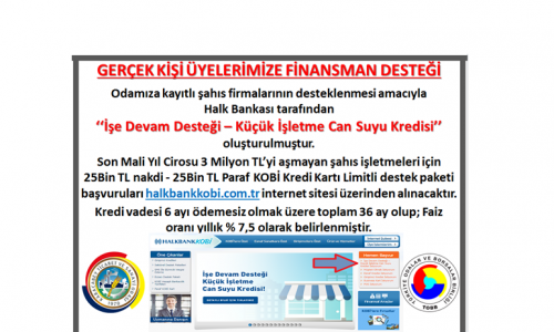 İşe Devam Desteği – Küçük İşletme Can Suyu Kredisi