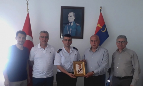 İlçe Jandarma Komutanımıza Veda Ziyareti