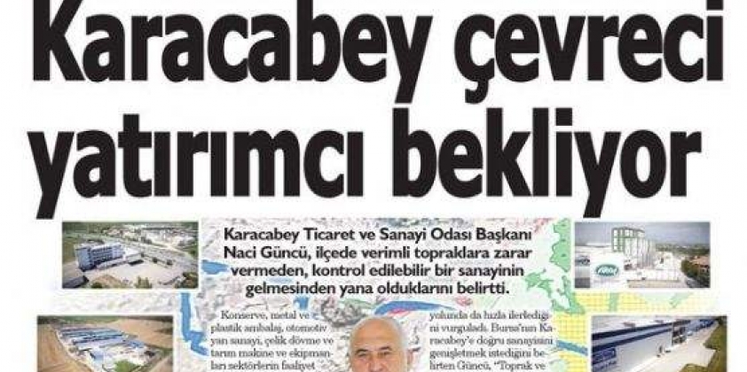 Yönetim Kurulu Başkanımız Naci Güncü'nün, EkoHaber Gazetesinde Yayınlanan Röportajı