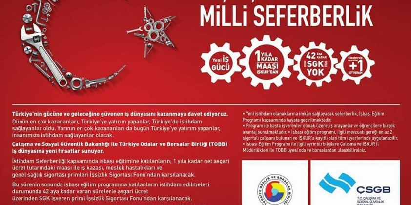 Türkiye'nin Geleceğine Sende +1 İstihdam Sağla