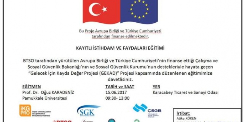 İşveren Açısından Kayıtlı İstihdam ve Faydaları Eğitimi Kayıtlı İstihdamın Faydaları ve Kayıtlı İstihdam Teşvik Politikaları Eğitimi