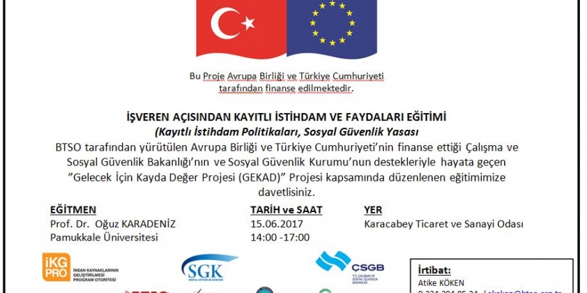 İşveren Açısından Kayıtlı İstihdam ve Faydaları Eğitimi - Kayıtlı İstihdamın Faydaları ve Kayıtlı İstihdam Teşvik Politikaları Eğitimi