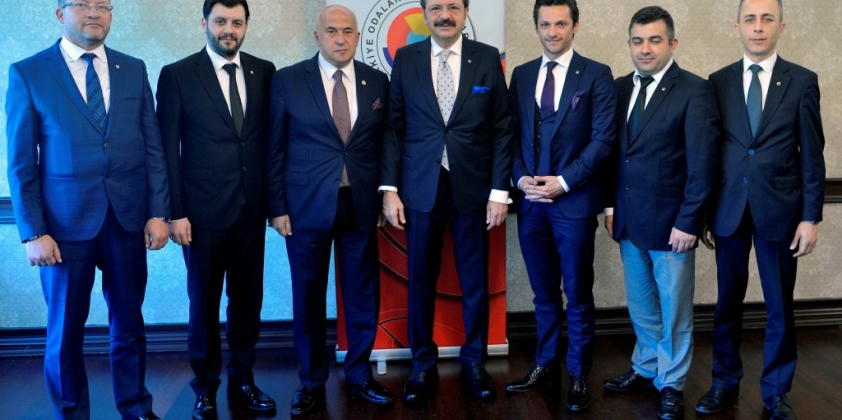 T.O.B.B. Başkanı Sn. Hisarcıklıoğlu ve Başbakan Yardımcısı Sn. Çavuşoğlu'na Ziyaretimiz