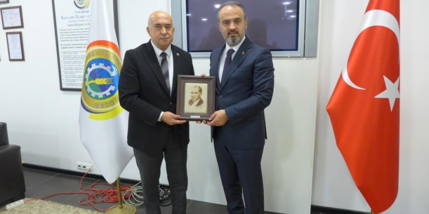 Milletvekili Mustafa Esgin ve Bursa BŞB Başkanı Alinur Aktaş'ın Odamızı Ziyareti