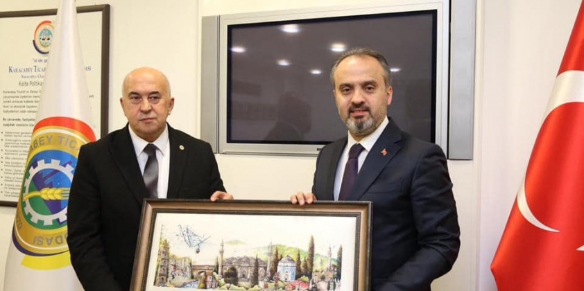 Milletvekili Mustafa Esgin ve Bursa BŞB Başkanı Alinur Aktaş'ın Odamızı Ziyareti