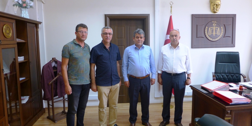 Karacabey Cumhuriyet Başsavcısı Serdar Günay ve İlçe Jandarma Komutanı Bnb. Murat Uyanık'a Ziyaret