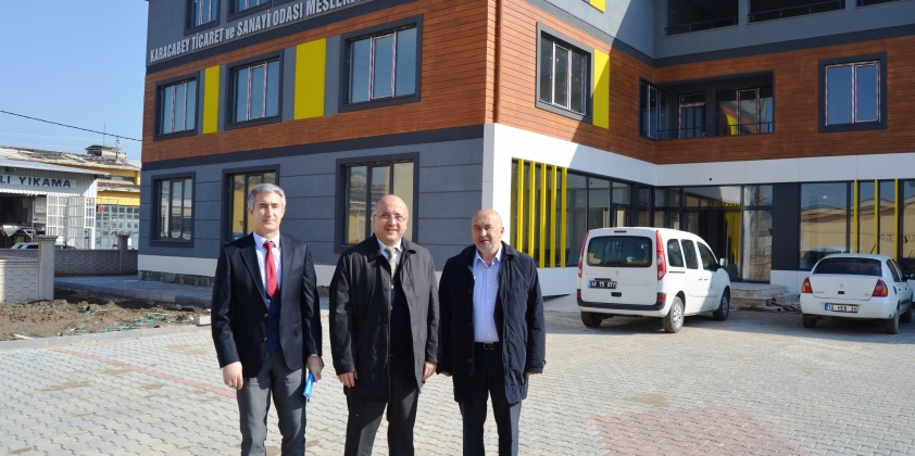İlçemiz Kaymakamı ve Emniyet Müdürünün Karacabey TSO Mesleki Eğitim Merkezi Ziyareti