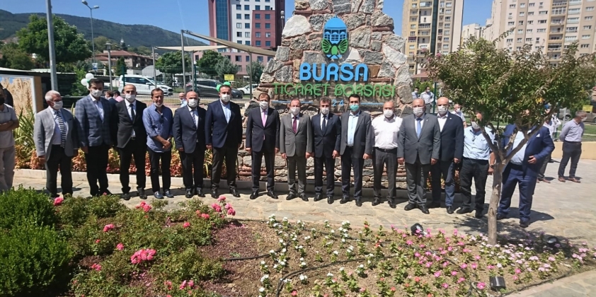 Bursa Ticaret Borsası İdare Binası Temel Atma ve Sivil Mimari Örneği Yapıların Açılış Töreni 