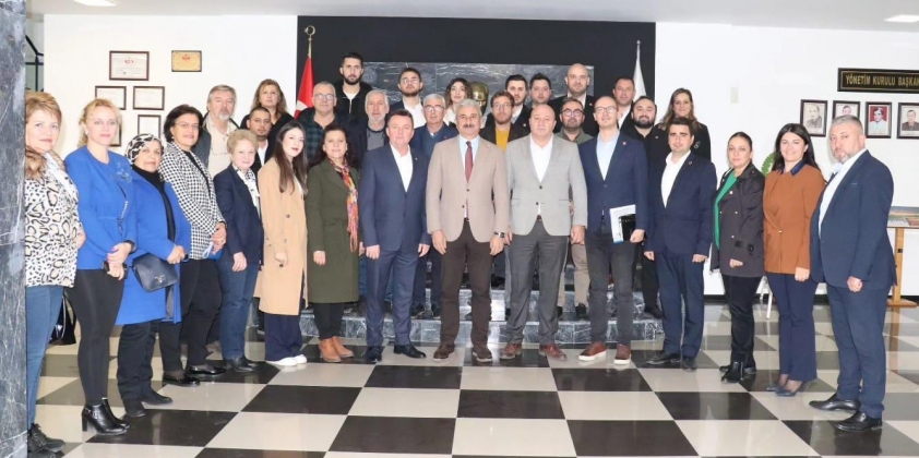 Cumhuriyet Halk Partisi İl Başkanı Nihat Yeşiltaş ve İlçe Başkanı Mustafa Utku ile Teşkilatlarının Odamızı Ziyareti