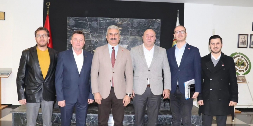 Cumhuriyet Halk Partisi İl Başkanı Nihat Yeşiltaş ve İlçe Başkanı Mustafa Utku ile Teşkilatlarının Odamızı Ziyareti